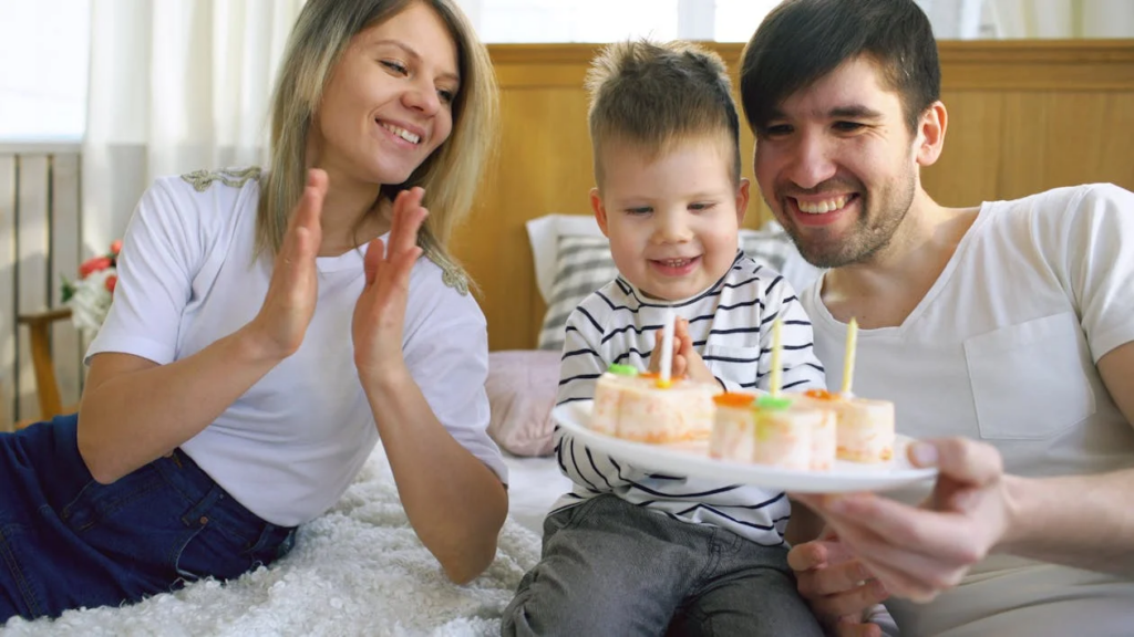 parents celebrating their child’s birthday