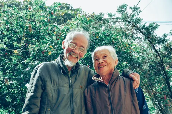 an elderly couple