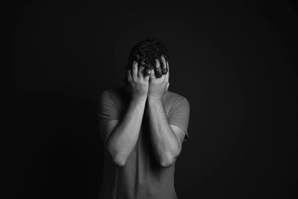 A man in despair