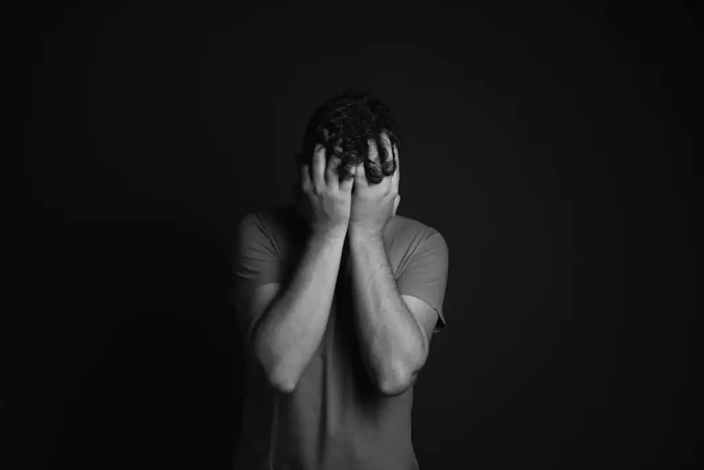 A man in despair