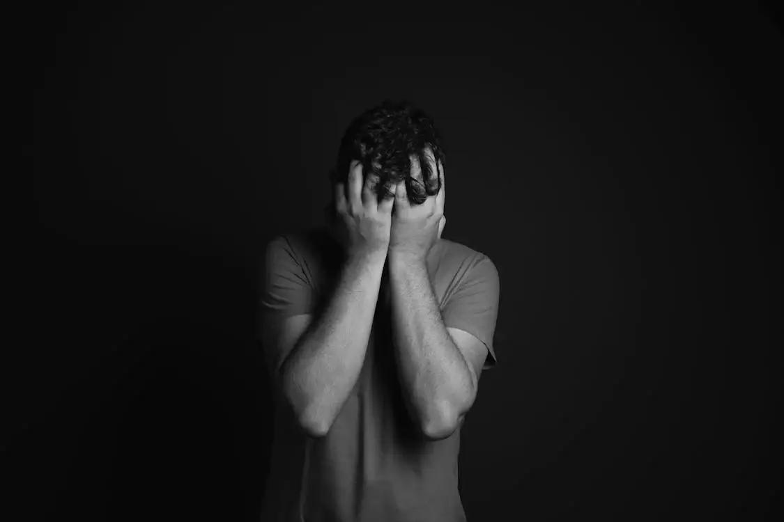 A man in despair